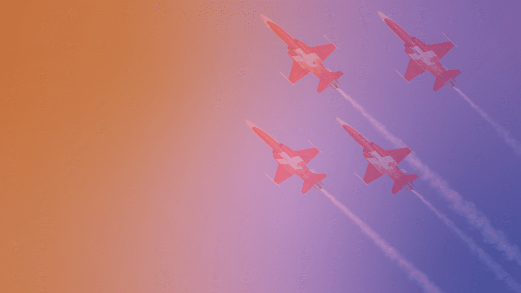 Patrouille suisse - formations IA et entreprises suisses On Future