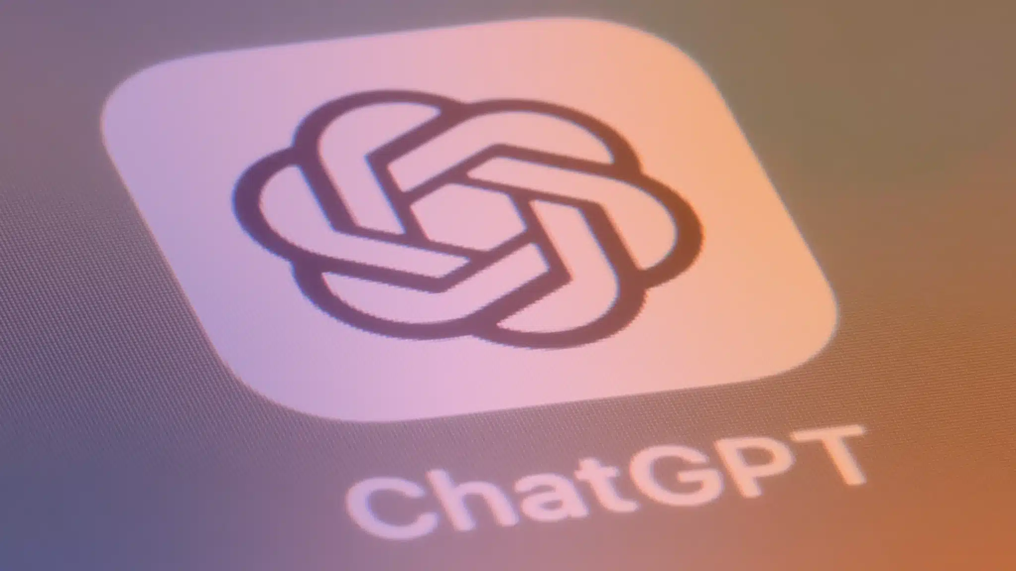 Ecran avec icone ChatGPT